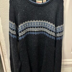 Quiksilver Black and Blue Knit Sweater